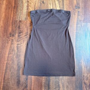 SHEIN Dark Gray Ribbed Top